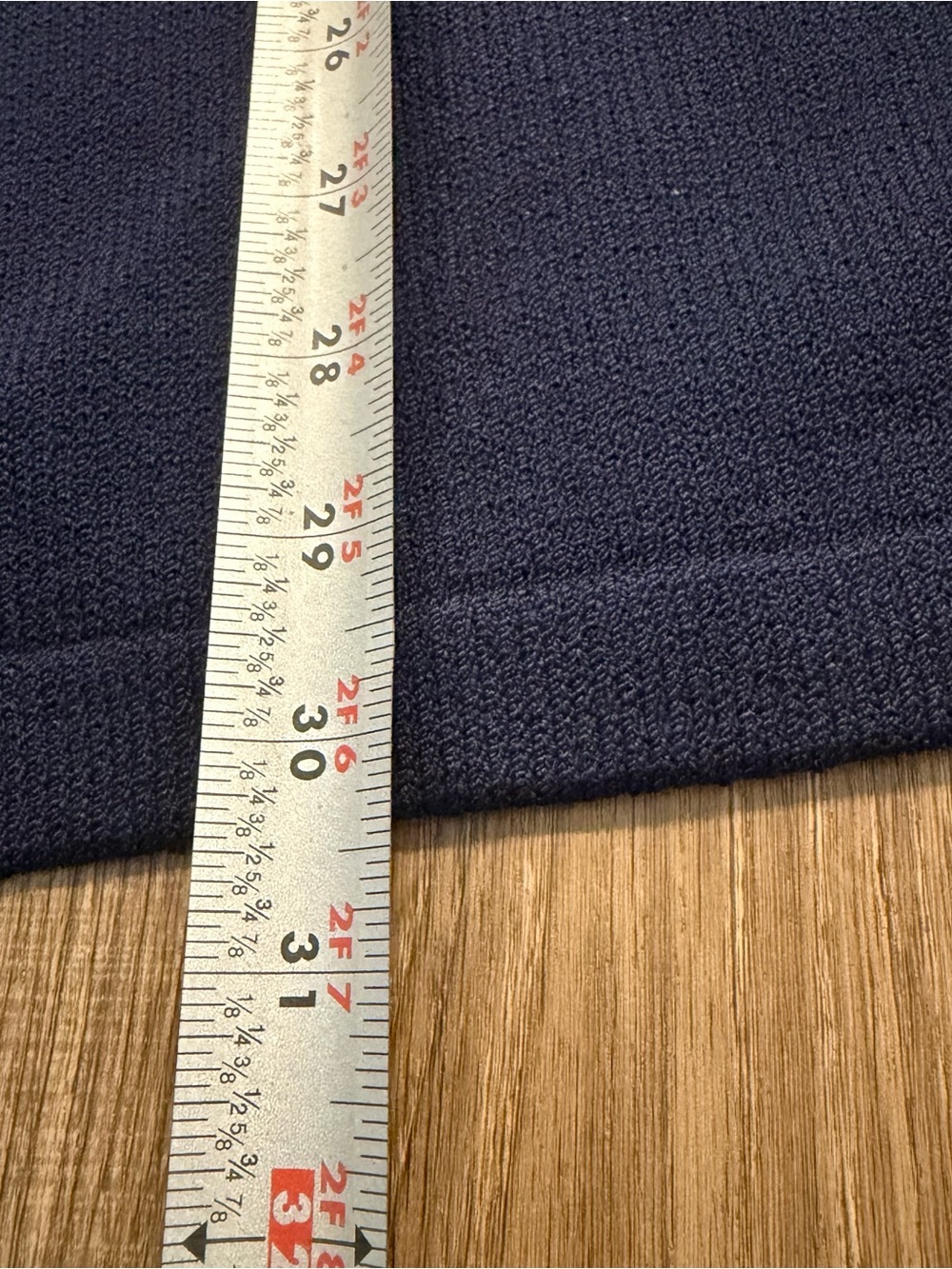 St. John Navy Long Sleeve Knit blazer with Gold Buttons, L - Picture 8 of 9